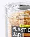 Clear Plastic Tube with Cookies Mockup