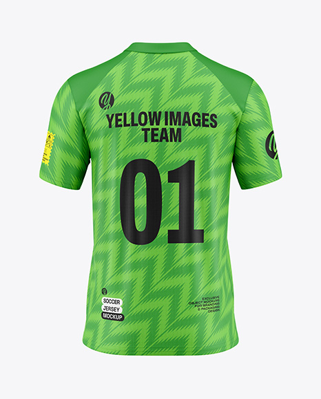 Soccer Jersey Mockup - Back View