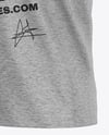 Kids Heather T-Shirt Mockup - Half Side View