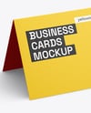 Paper Business Card Mockup