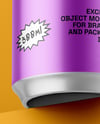 Textured Aluminium Drink Can Mockup