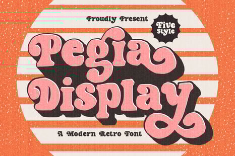 Pegia Display Font - Fonts