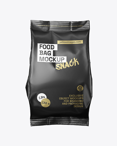 Matte Food Bag Mockup - PSD Mockups