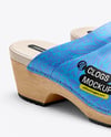 Pair of Leather Clogs Mockup
