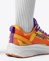 Pair Of Running Shoes Mockup on Women's Legs Mockup