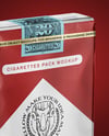 Soft Cigarette Pack Mockup - Half Side View