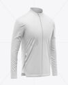 Full-Zip Long Sleeve Jersey Mockup
