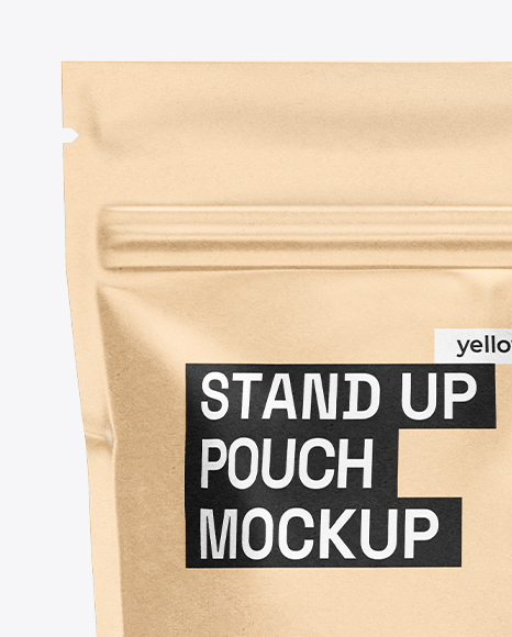 Kraft Stand-up Pouch Mockup
