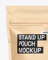 Kraft Stand-up Pouch Mockup