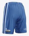 Shell Shorts Mockup - Back Half Side View
