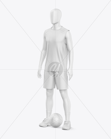 Training Sleeveless Kit Mockup - Half Side View