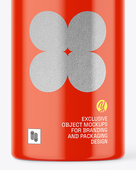 Glossy Sauce Bottle Mockup