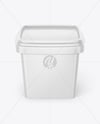 Glossy Plastic Food Container Mockup