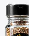 Spice Jar with Ground Pepper Mix Mockup