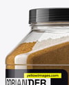 Plastic Jar with Grounded Coriander Mockup