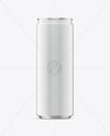 Slim Aluminium Drink Can with Glossy Finish Mockup