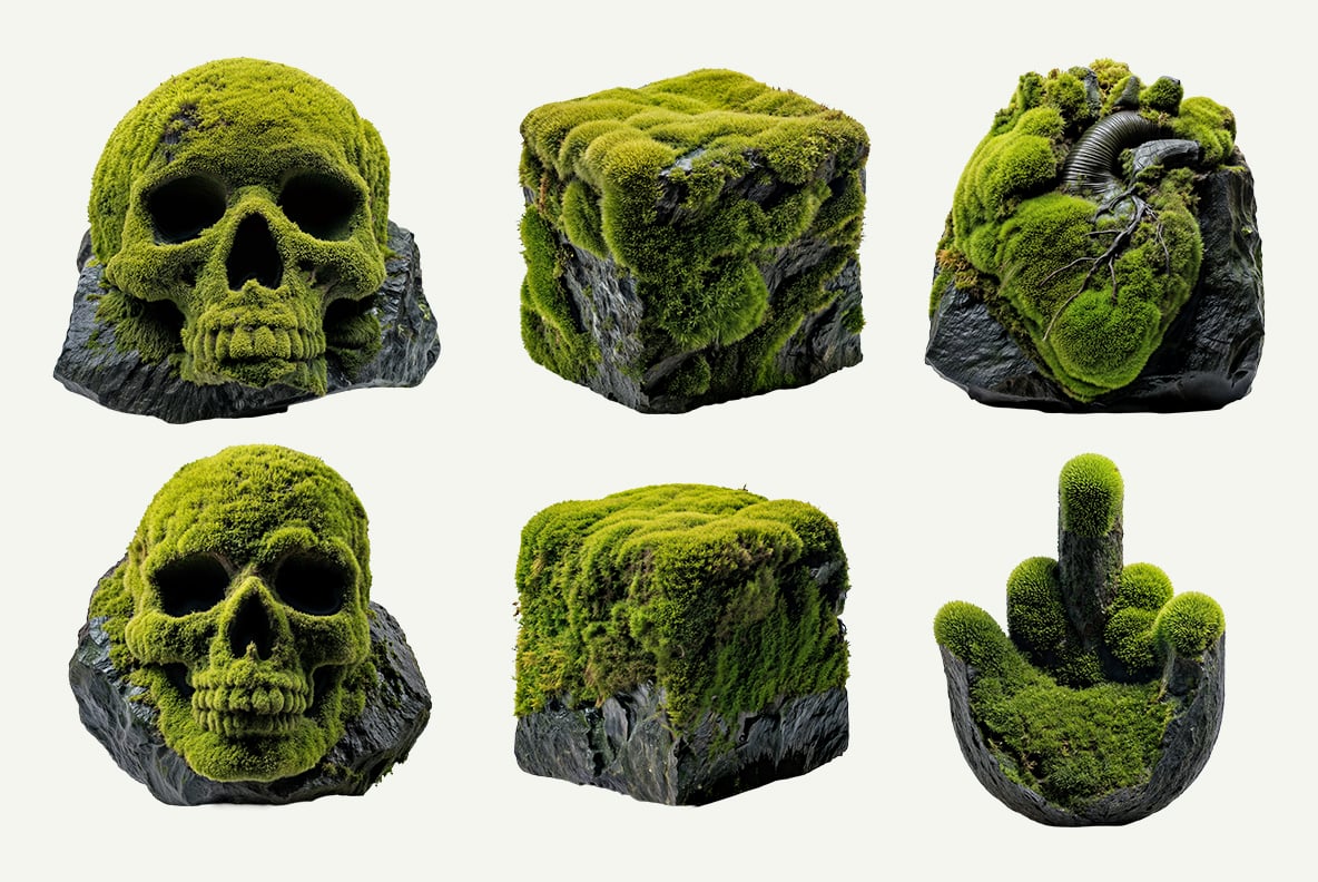 Moss on Rock Font