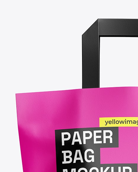 Paper Shopping Bag Mockup