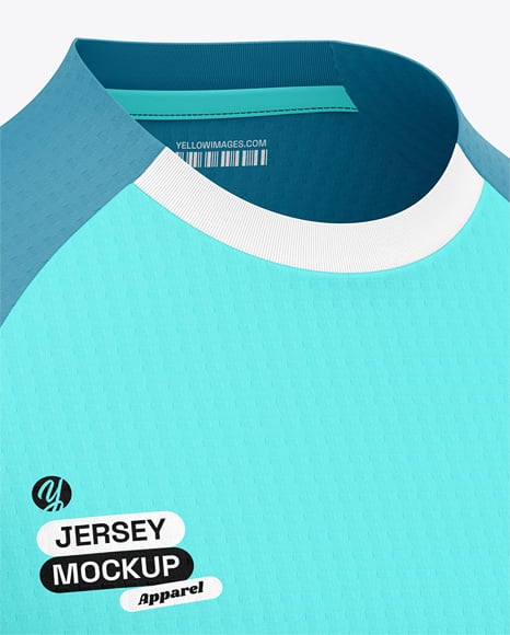 Raglan Short Sleeve Jersey Mockup