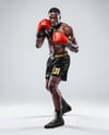 Black Man Wearing Boxing Kit Mockup