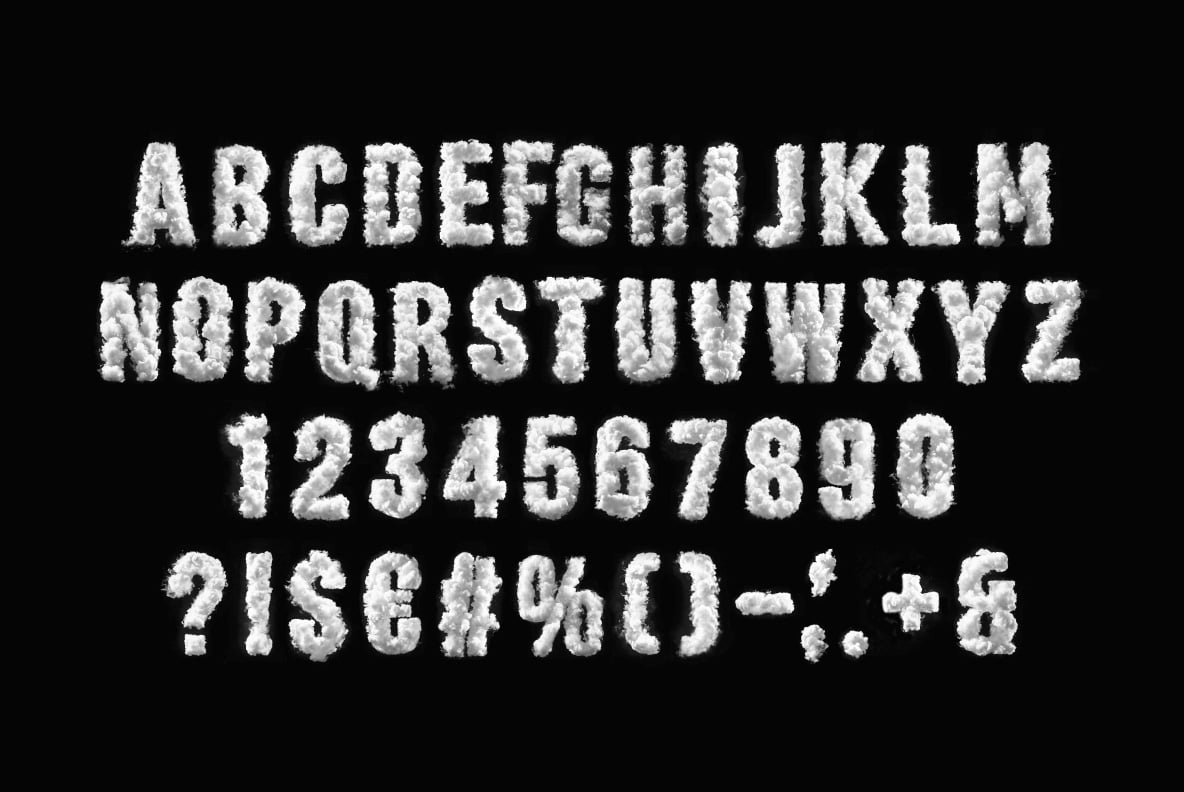 Puffy Clouds Font