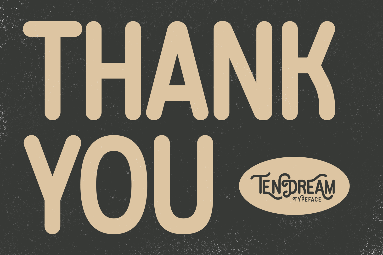 Tendream - Rounded Display Font