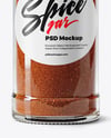 Spice Glass Jar with Smoked Paprika Mockup