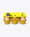 Opened Egg Carton Packaging Mockup
