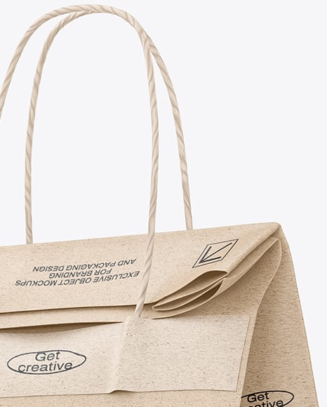 Kraft Paper Shopping Bag Mockup
