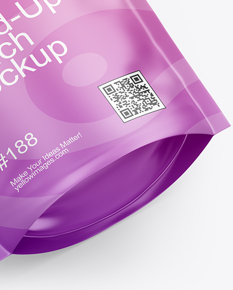 Matte Stand-Up Pouch Mockup