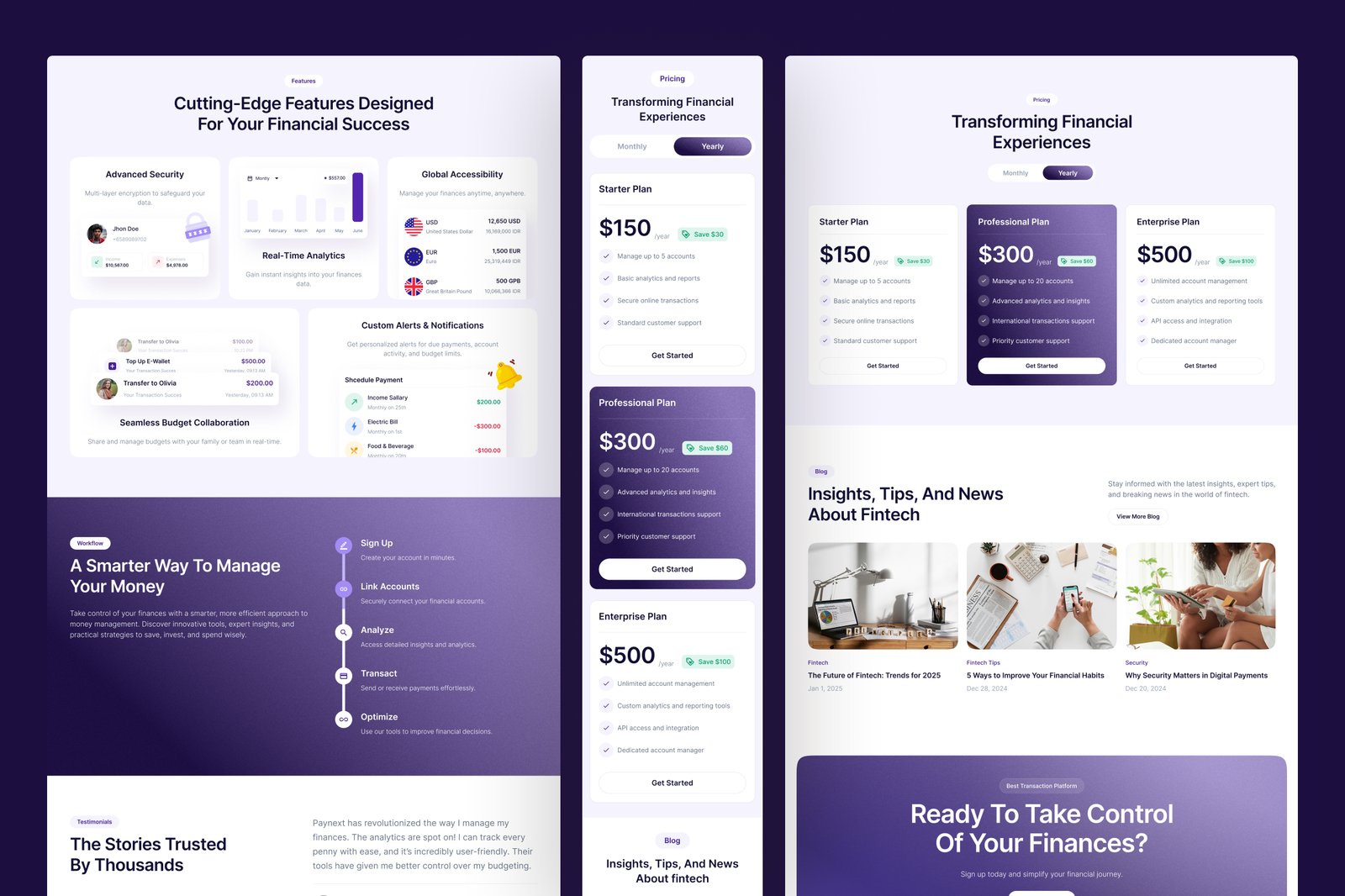 Paynext - Fintech Website