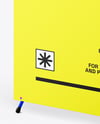 X Banner Mockup - Half Side View