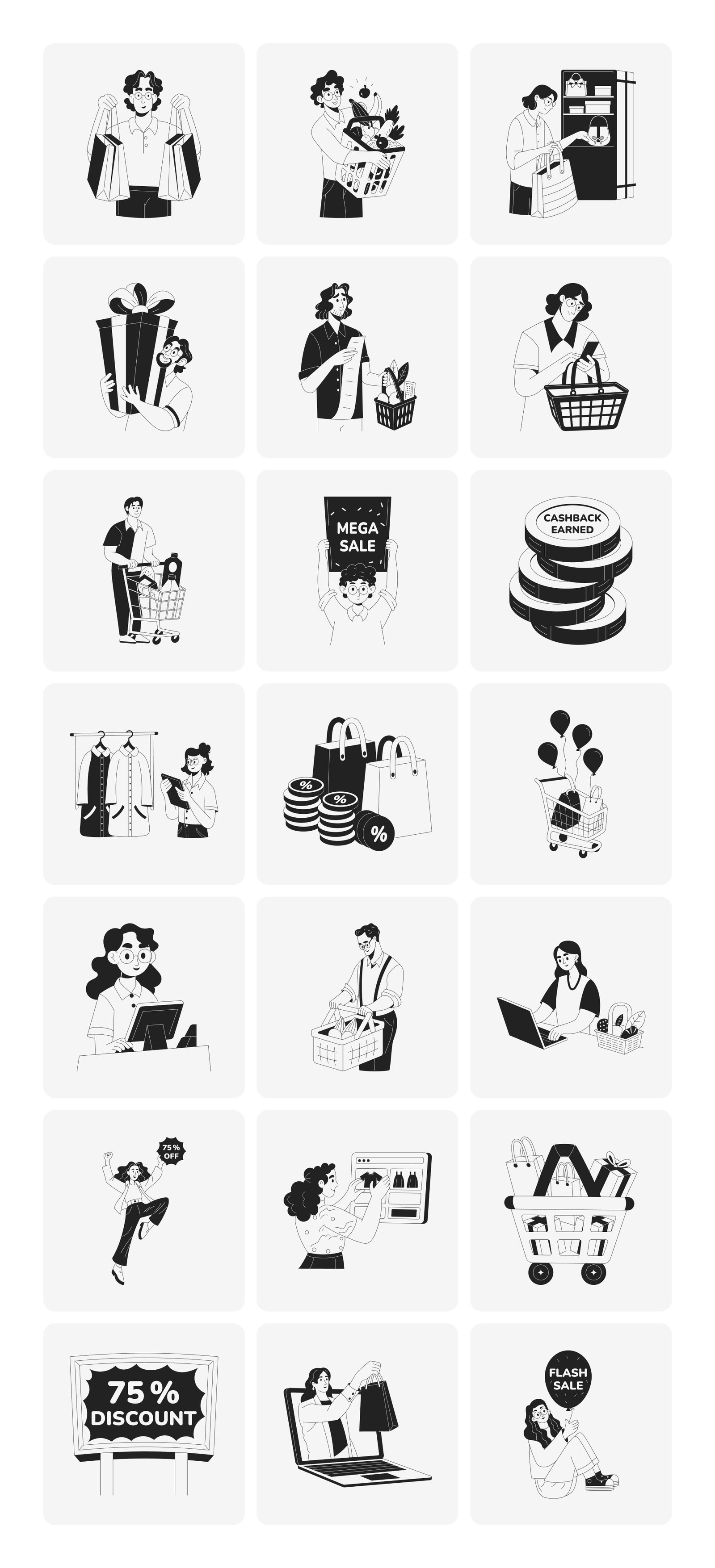 Shopping Illustration Art