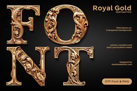 Royal Gold Font - Royal fonts