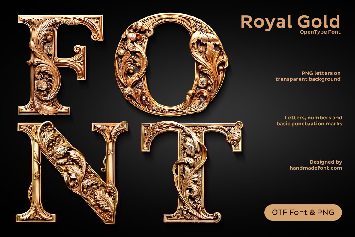 Royal Gold Font
