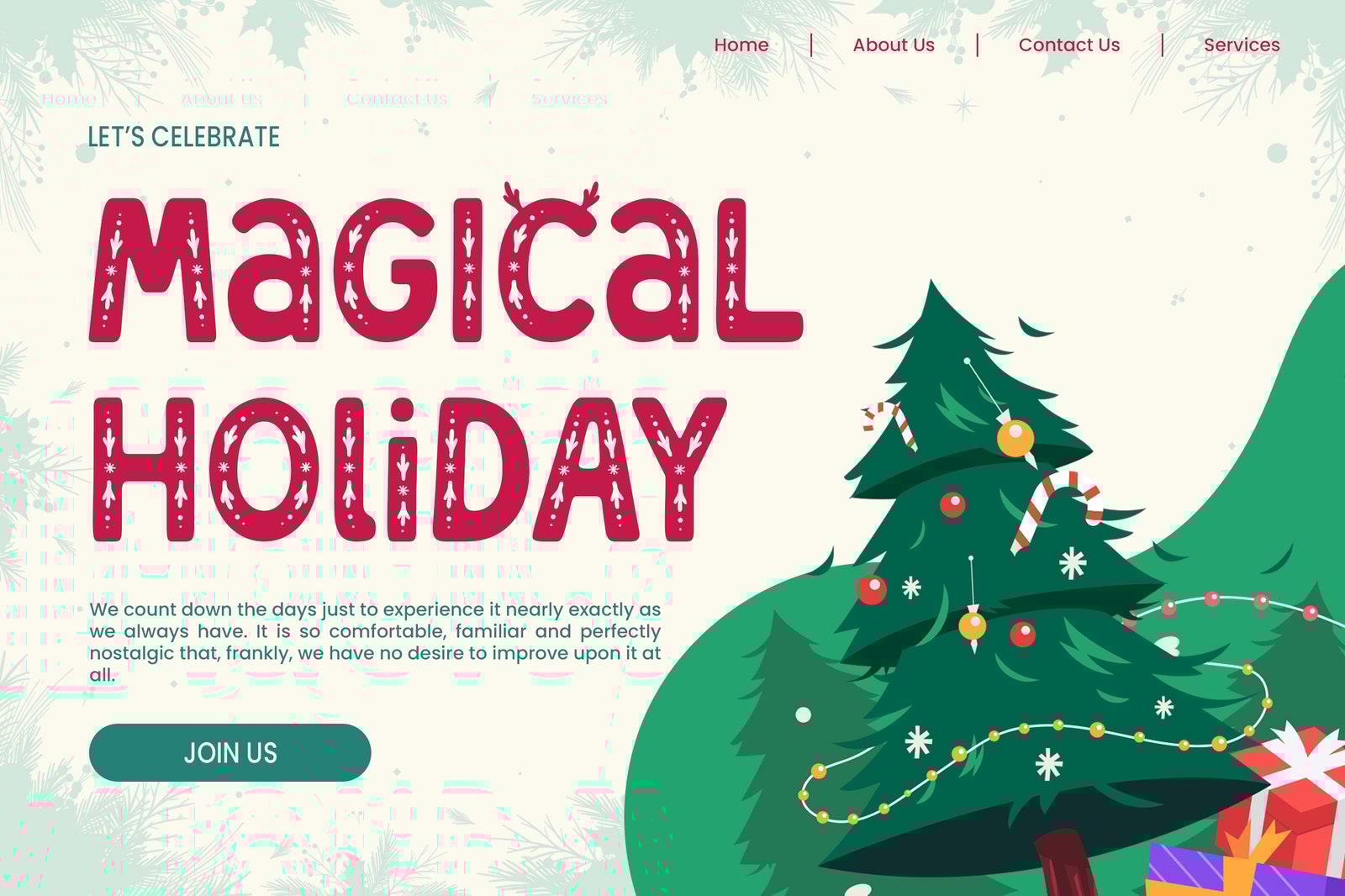 DT Forest Crystal - Christmas Display Font
