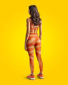 Woman Wearing a Crop Top and Leggings Mockup
