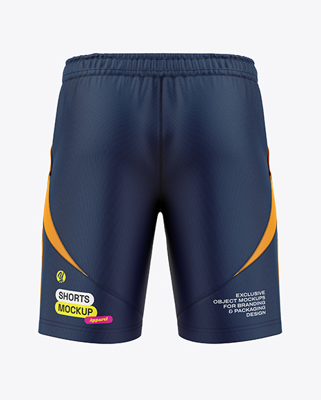 Training  Shorts Mockup - Back View