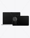 Apple Macbook with iPhone and iPad Mockup