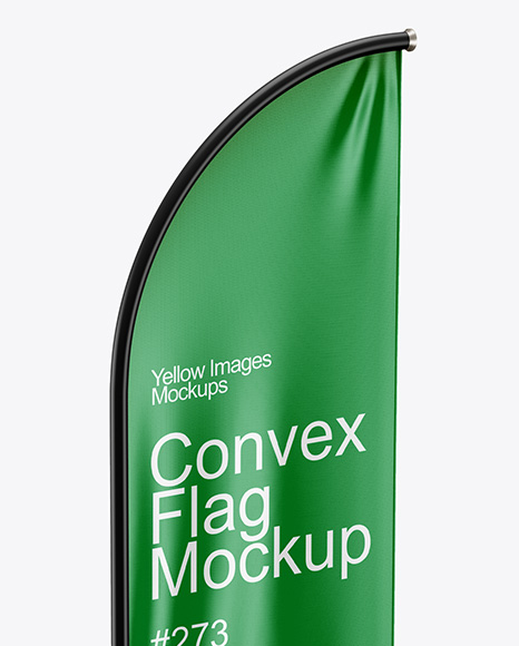 Convex Flag Mockup