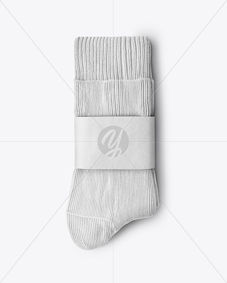 Socks with Label Mockup