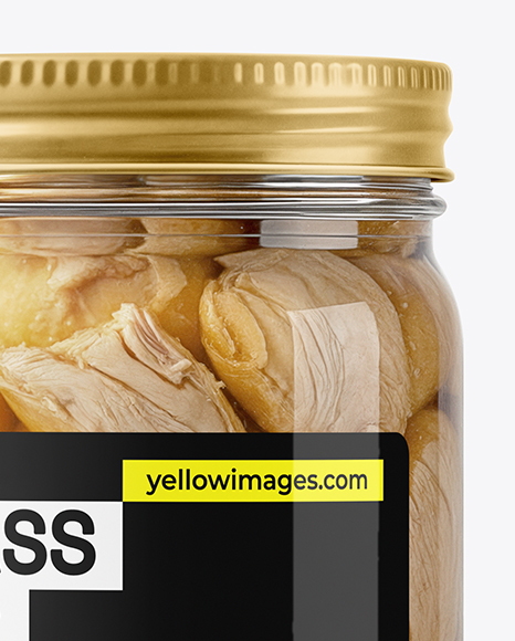 Canned Chicken Jar Mockup