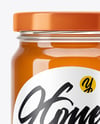 Clear Glass Jar with Heather Honey Mockup