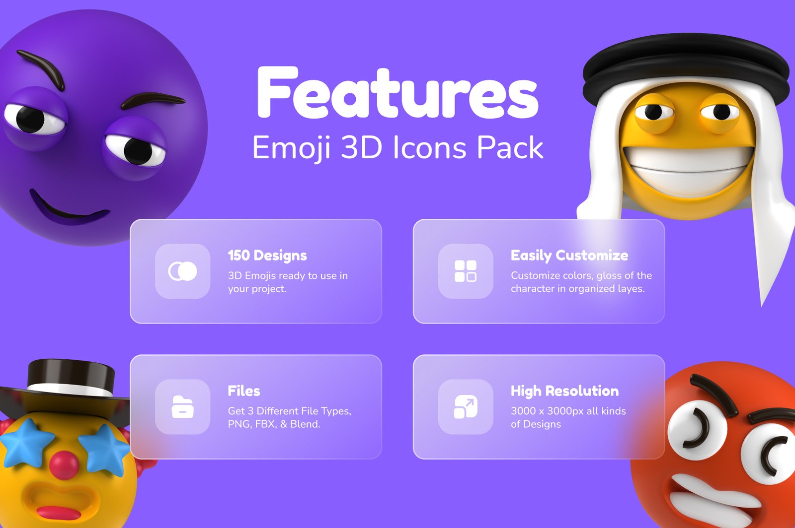 3D Emoji Icons