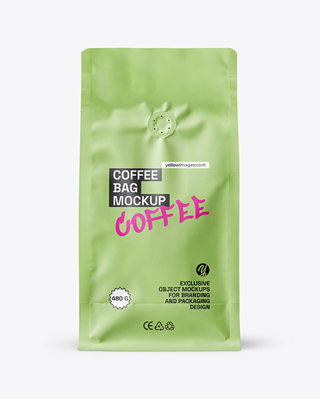 Matte Coffee Bag Mockup - Coffee packaging mockup