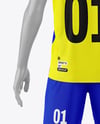 Kids Soccer Kit w/ Mannequin Mockup - Back view