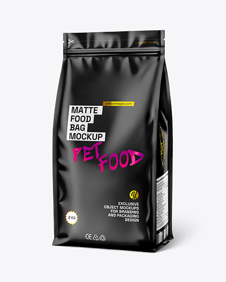 Matte Food Bag Mockup