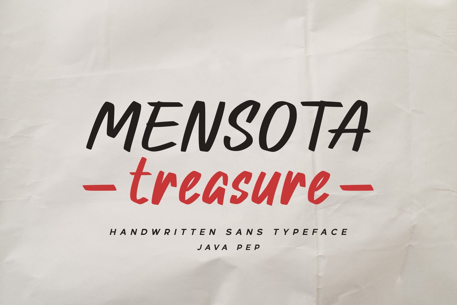 Mensota treasure / Handwritten sans