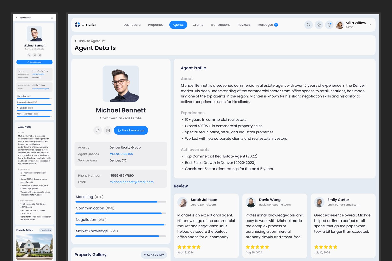 Omala - Real Estate Management Dashboard