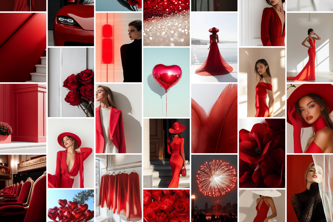 Red Aesthetic - 155 Images Bundle